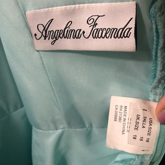 Angelina faccenda light blue/teal dress! Brand new - Picture 5 of 5